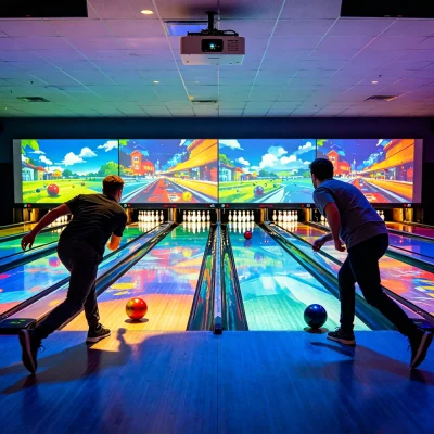 AR Bowling Machine Interactive Projection Game